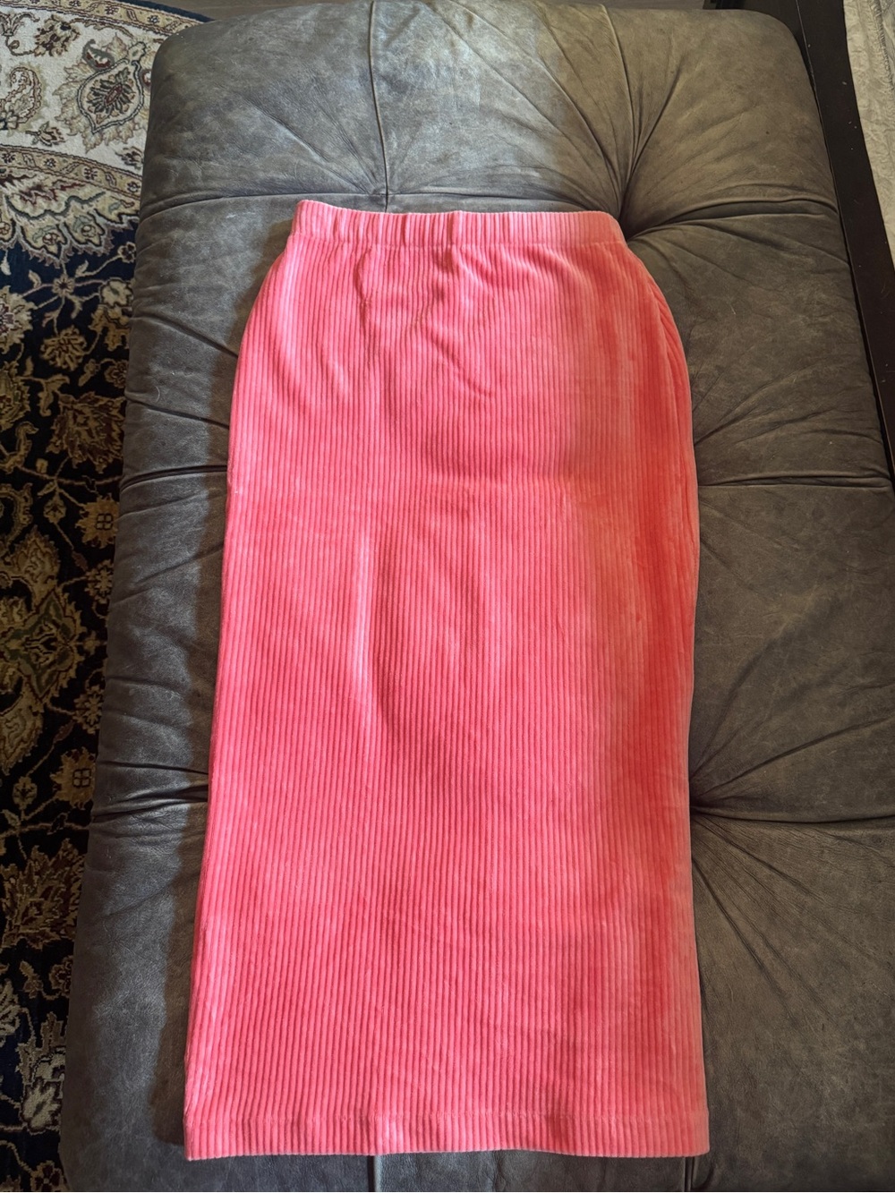 Free People maxi skirt with side slit 
Size small